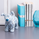 Winter Lily Snowdog figurine