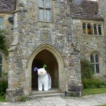 The Snowdog at Nymans in porch